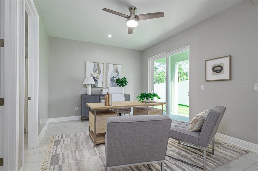 Furnished interior view inside a new home in , Tampa (Image 28).