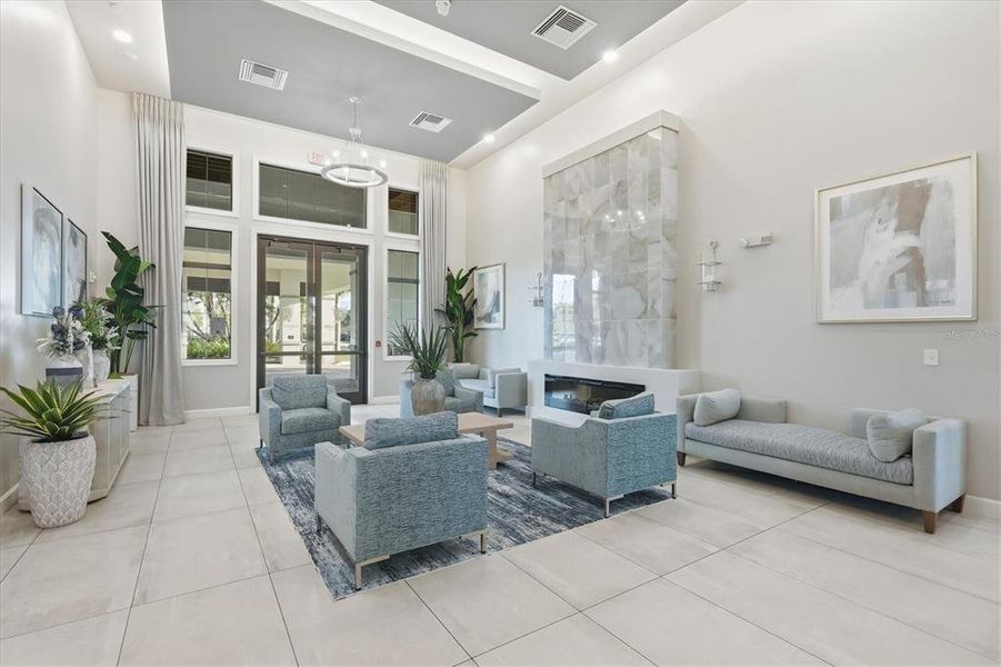 Furnished interior view inside a new home in Heritage Landing, Punta Gorda (Image 9).