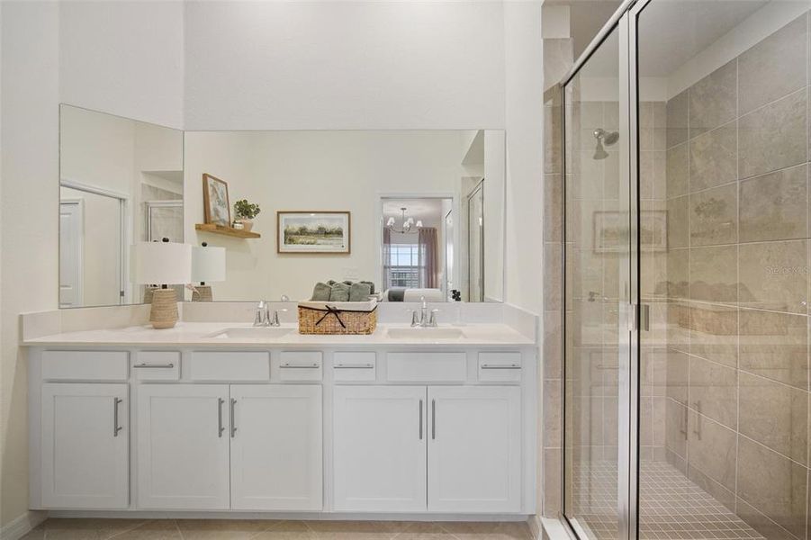 Furnished interior view inside a new home in Calusa Country Club, Lakewood Ranch (Image 8). Furnished interior view inside a new home in Calusa Country Club, Lakewood Ranch (Image 8).