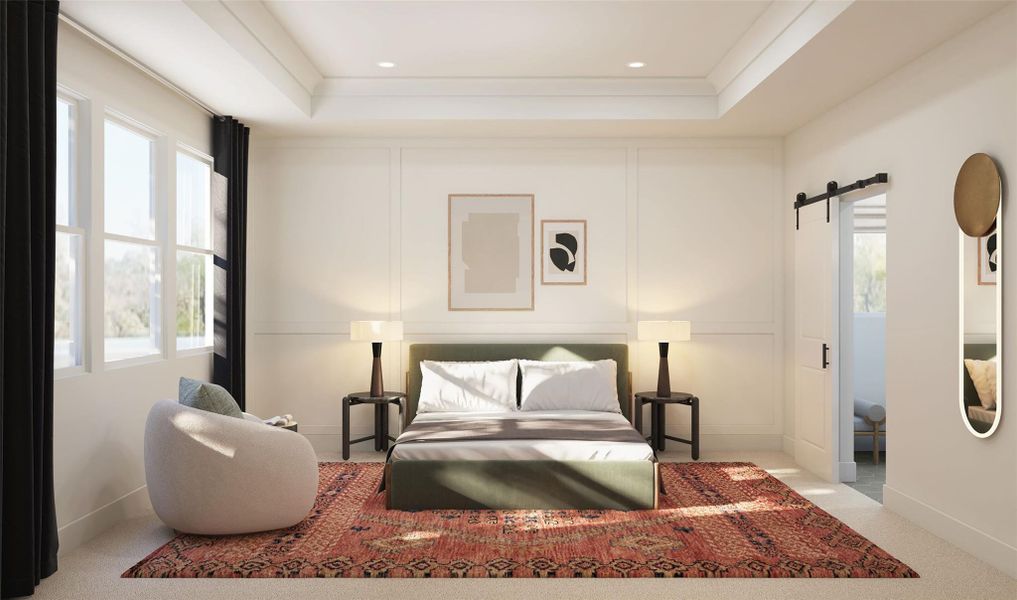 Tranquil primary suite (*Artist rendering used for illustration purposes only.) Tranquil primary suite (*Artist rendering used for illustration purposes only.)