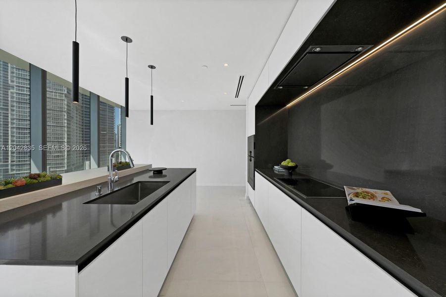 Furnished interior view inside a new home in Aston Martin Residences, Miami (Image 12).