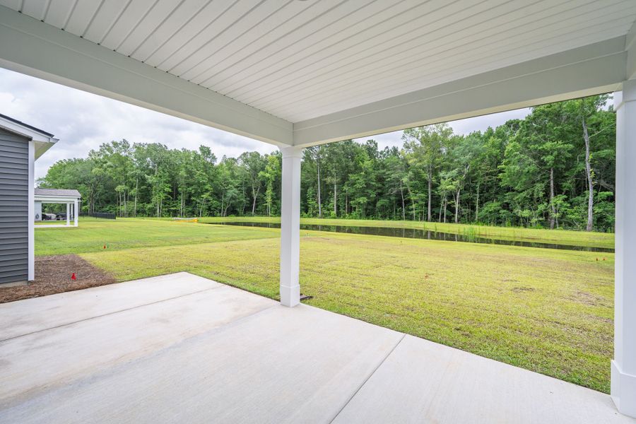 Backyard with stunning Pond Views. Backyard with stunning Pond Views.