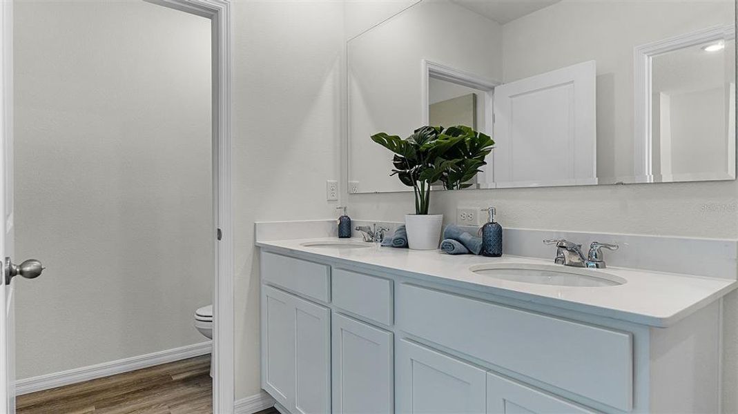 Furnished interior view inside a new home in Kindred, Kissimmee (Image 2).