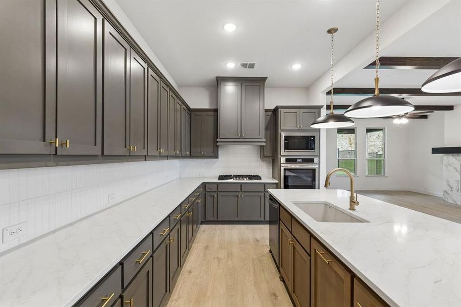 Furnished interior view inside a new home in Timberbrook, Justin (Image 8).
