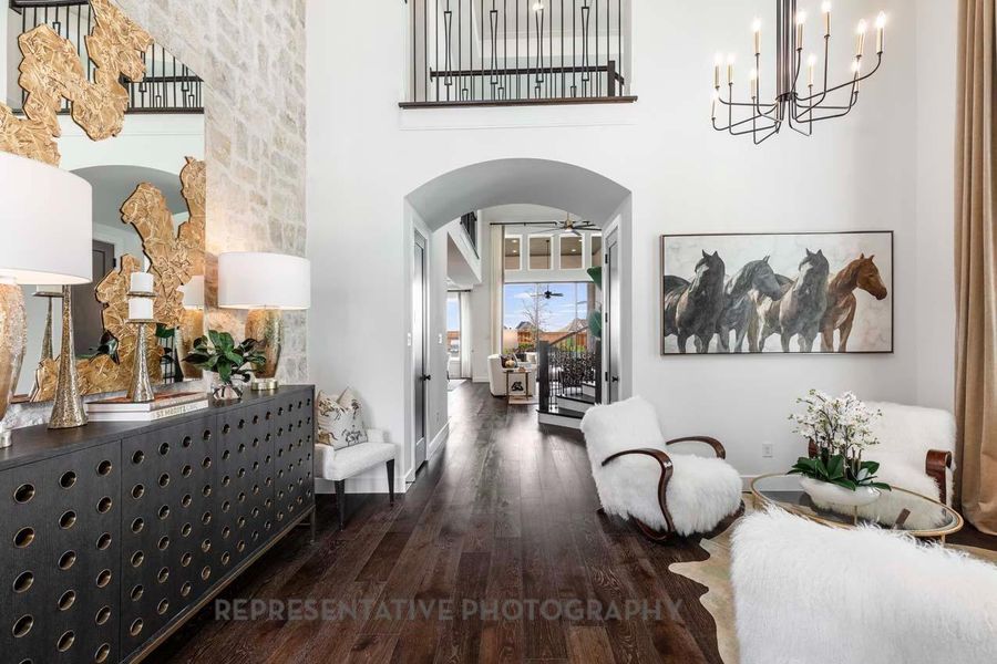 Furnished interior view inside a new home in Jordan Ranch: 65ft. lots, Fulshear (Image 7). Furnished interior view inside a new home in Jordan Ranch: 65ft. lots, Fulshear (Image 7).