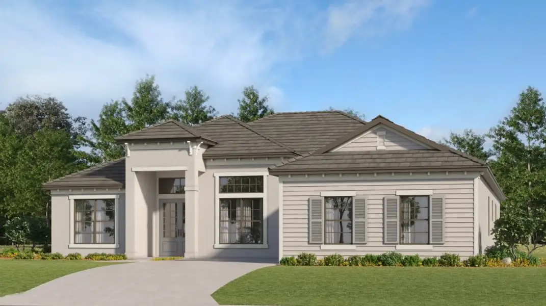 A coastal-inspired exterior A coastal-inspired exterior