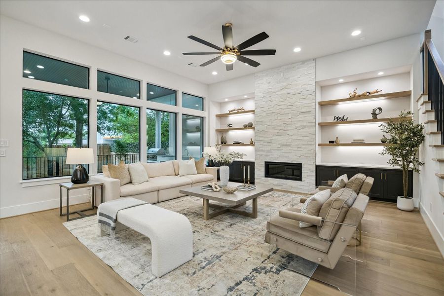 Furnished interior view inside a new home in , Bellaire (Image 8).