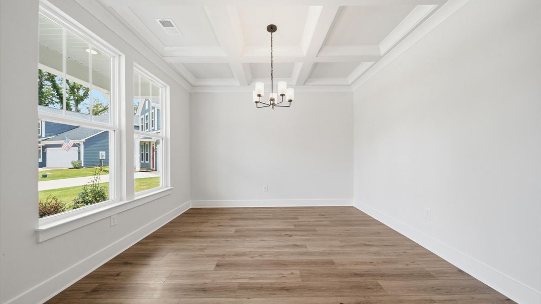 Furnished interior view inside a new home in Creeks at Midway, Anderson (Image 8).