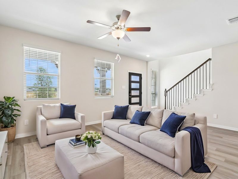 Furnished interior view inside a new home in Oak Ridge Park, Corinth (Image 4). Furnished interior view inside a new home in Oak Ridge Park, Corinth (Image 4).