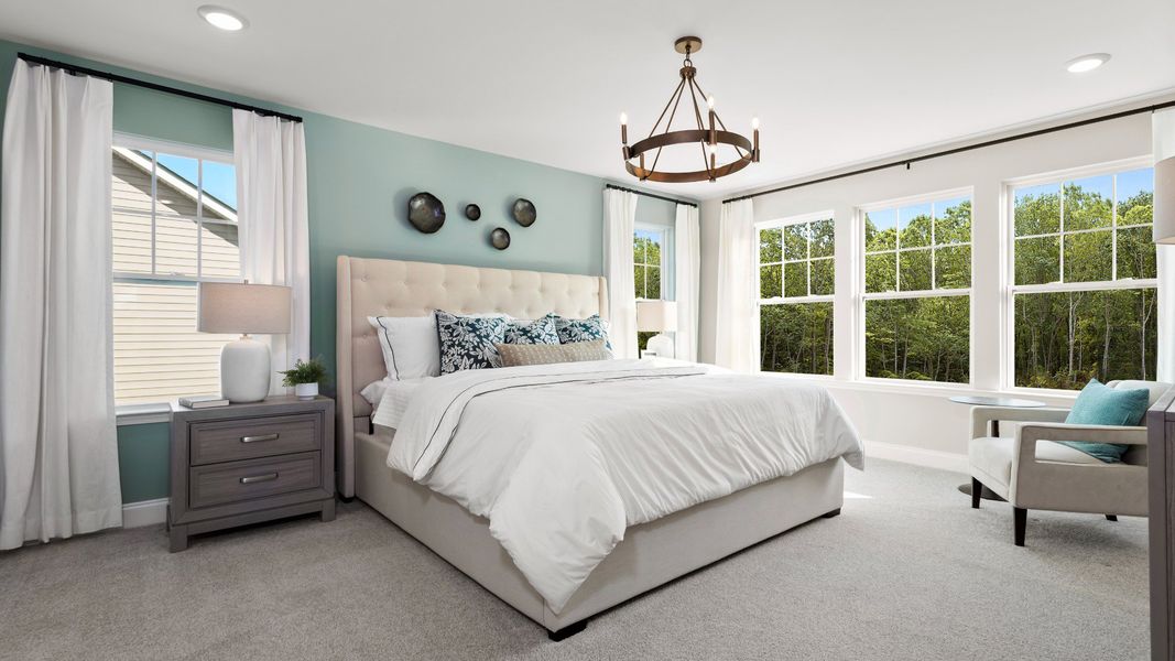 Furnished interior view inside a new home in Spring Village, Angier (Image 18). Furnished interior view inside a new home in Spring Village, Angier (Image 18).