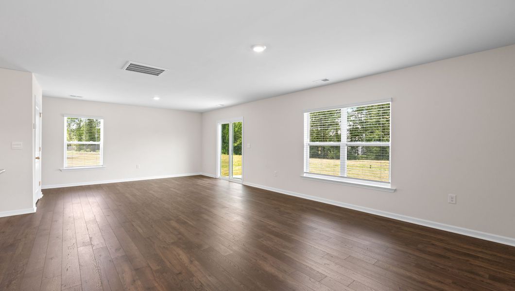 Representative unfurnished interior of a home built from the ELSTON by D.R. Horton in Harrier Point, Woodruff (Image 16).