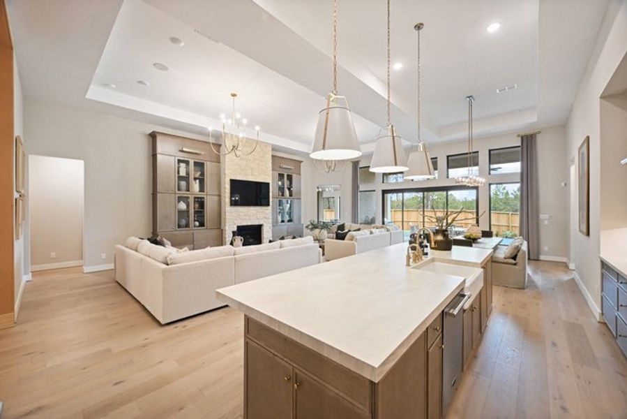 Furnished interior view inside a new home in Wildtree 70', Montgomery (Image 16).