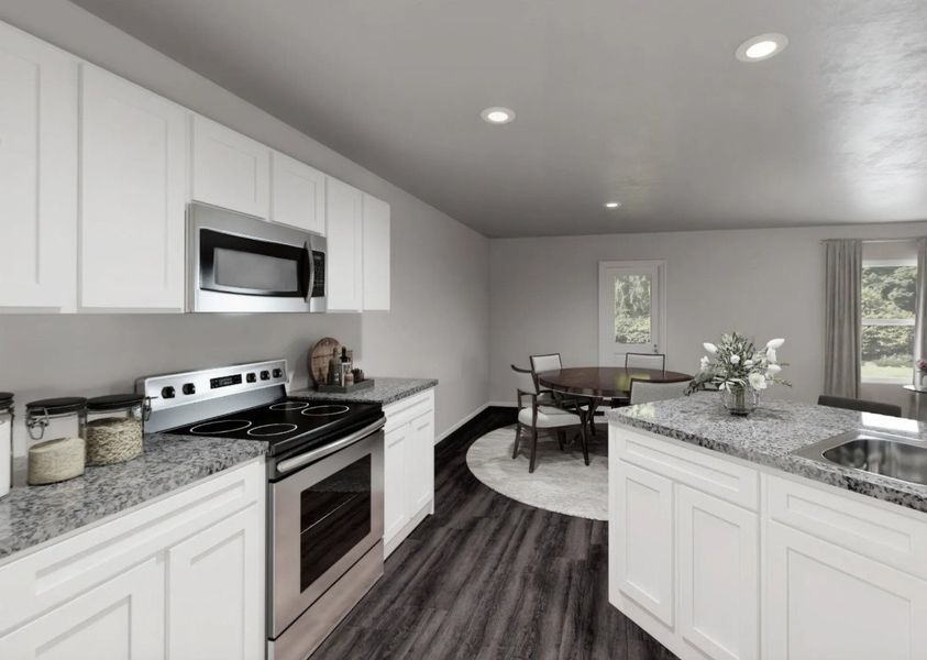 Front exterior of a new home in Waterside at Cedar Creek, Abilene, TX, highlighting curb appeal (Image 4).