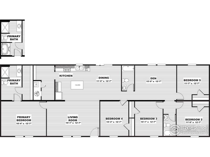 2D floor plan layout of this home in , Orchard, CO (Image 2). 2D floor plan layout of this home in , Orchard, CO (Image 2).
