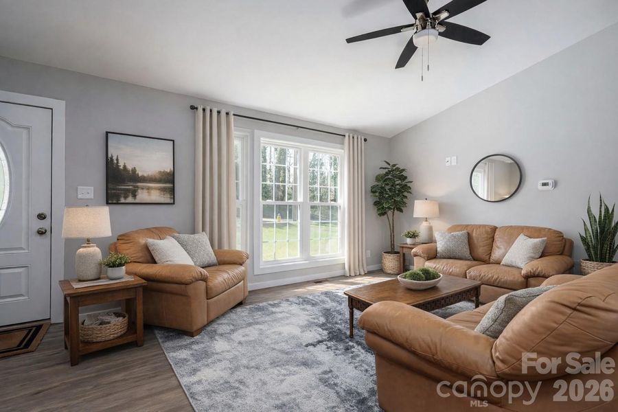 Living Room Virtually Staged Living Room Virtually Staged