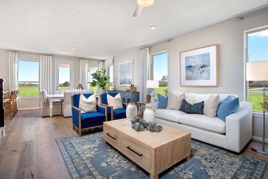 Furnished interior view inside a new home in Bauer Meadows, Hockley (Image 3). Furnished interior view inside a new home in Bauer Meadows, Hockley (Image 3).