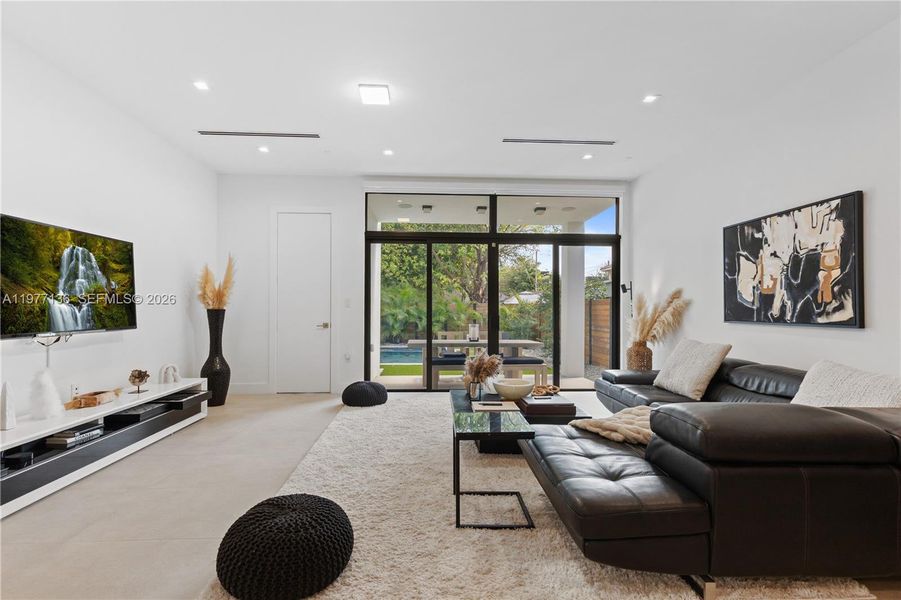 Furnished interior view inside a new home in , Miami (Image 44).