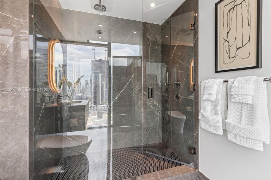 Furnished interior view inside a new home in , Miami (Image 31).