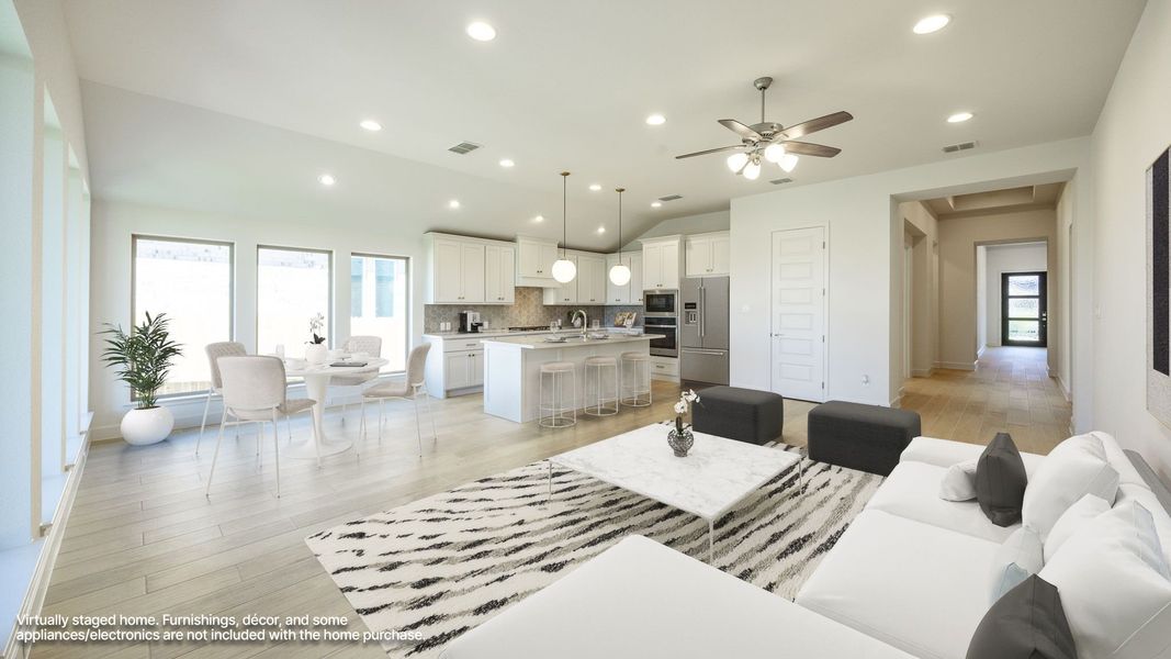 Furnished interior view inside a new home in Santa Rita Ranch - Tierra Rosa, Liberty Hill (Image 5).