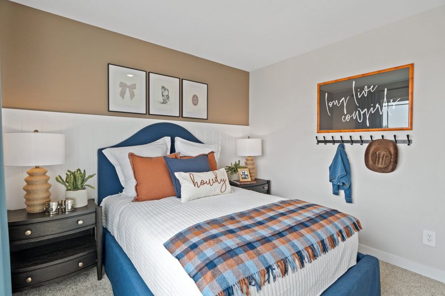 Representative furnished interior of a home built from the 4006 by Risewell Homes in Mead Crossing, Mead (Image 18).