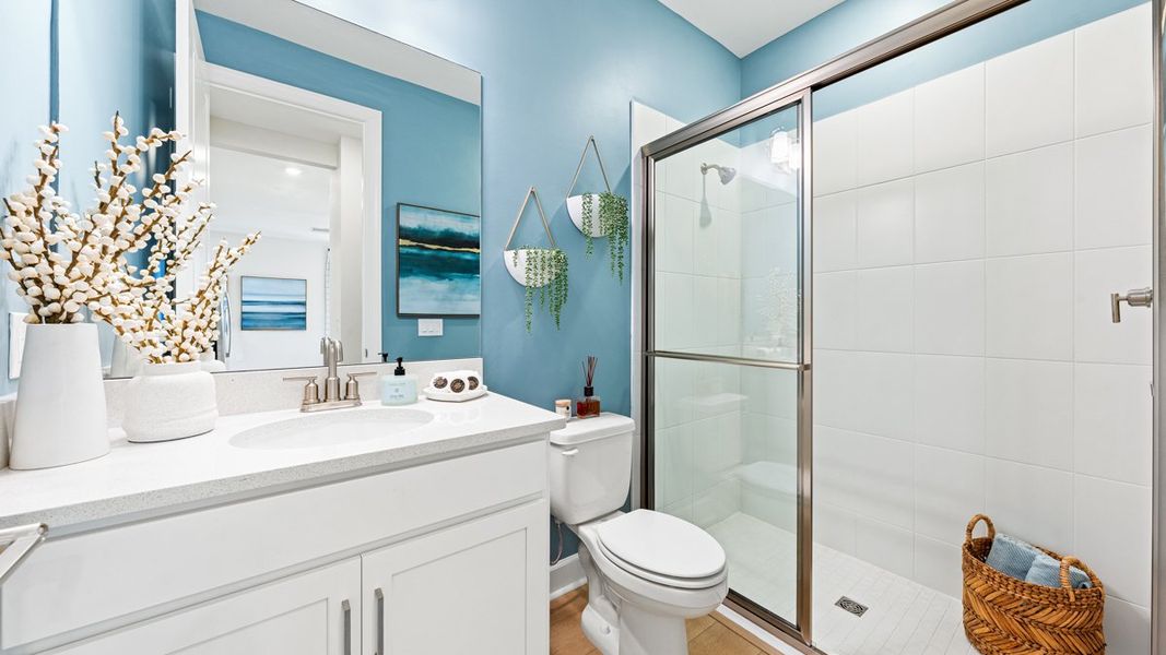 Representative furnished interior of a home built from the Alta by Taylor Morrison in Esplanade at Wellen Park, Englewood (Image 16).
