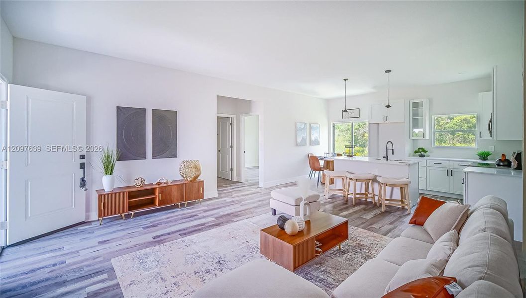 Furnished interior view inside a new home in , Sebring (Image 9).