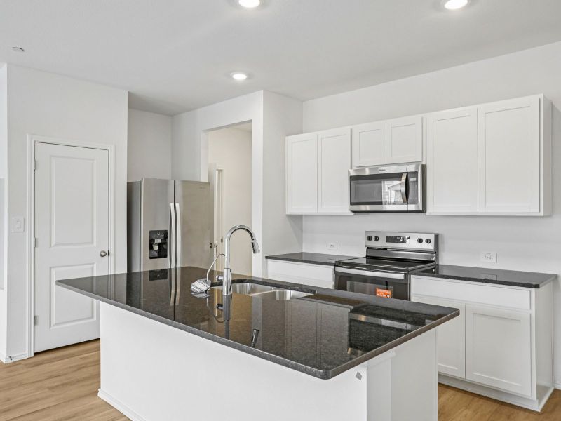 Furnished interior view inside a new home in Waterstone Village, Kyle (Image 3).