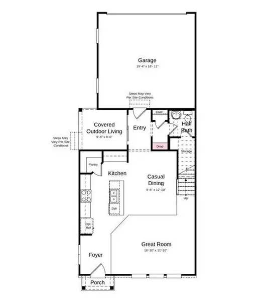 Additional Highlights Include: gas range, double recessed niche and ledge in primary shower, laminate flooring extended to great room and second floor hallway.