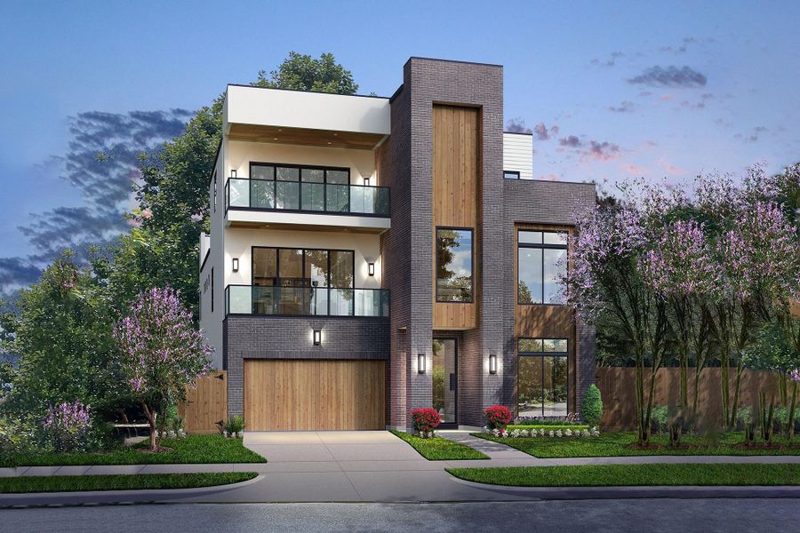 Rendering of the home to be built. Rendering of the home to be built.