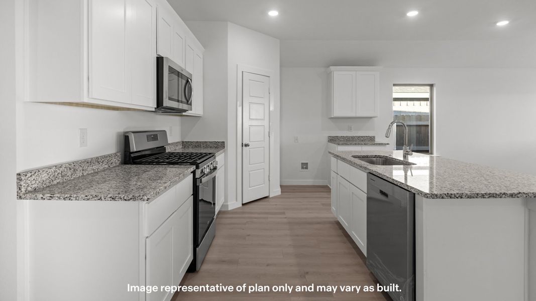 Furnished interior in a model home at Overlook West in Wolfforth (Image 24).