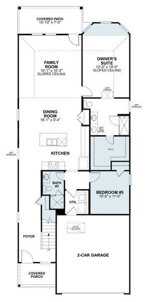 2D floor plan layout of this home in Marvida, Cypress, TX (Image 4).