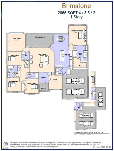 Brimstone Floor Plan - Representative