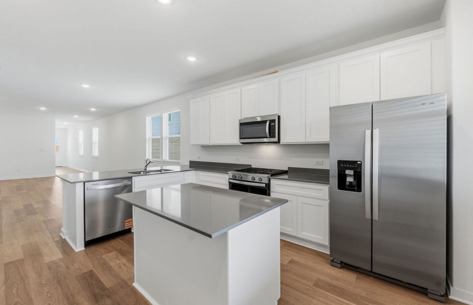 Furnished interior view inside a new home in Crosswinds, Kyle (Image 5).