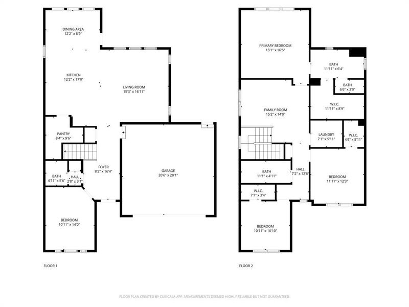 2D floor plan layout of this home in Garden Collection at Union Park, Little Elm, TX (Image 4).