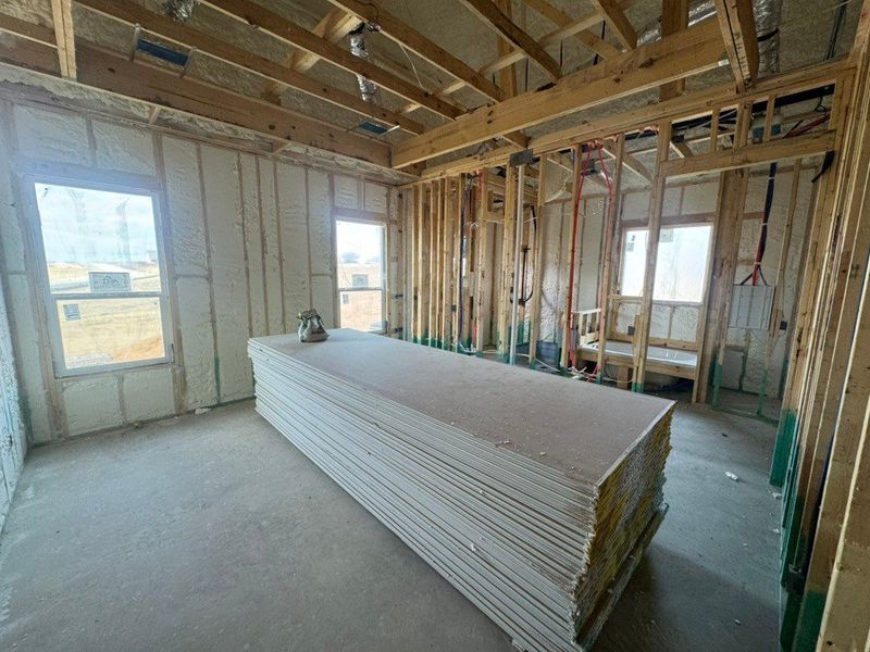 In-progress construction of a new home in Creekview Addition, Van Alstyne, TX (Image 9).