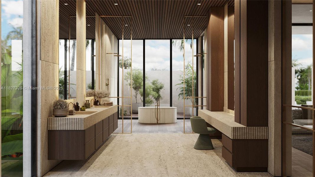 Furnished interior view inside a new home in , Southwest Ranches (Image 17).