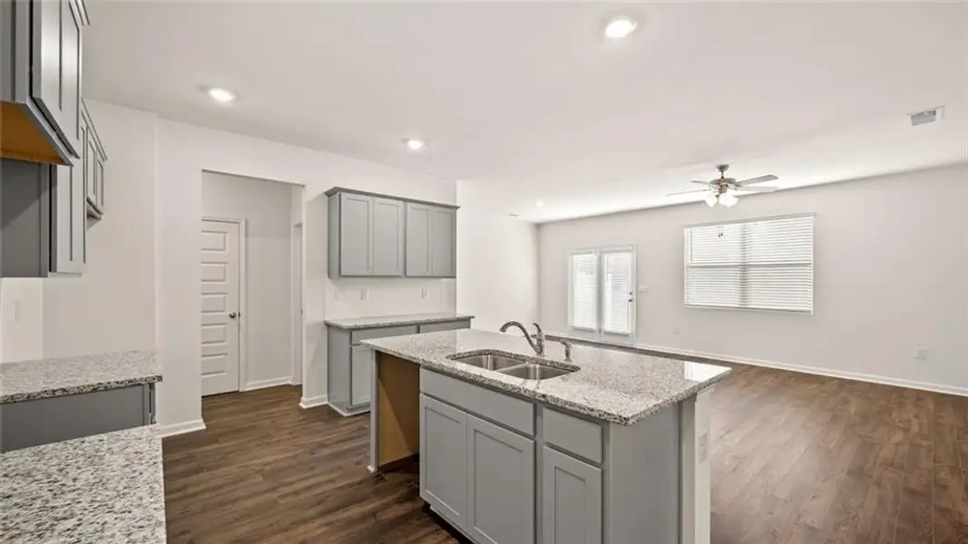 Furnished interior view inside a new home in Inverness at Sugarloaf, Lawrenceville (Image 4). Furnished interior view inside a new home in Inverness at Sugarloaf, Lawrenceville (Image 4).