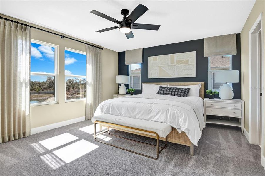 Furnished interior view inside a new home in Seaport Village, Tavares (Image 17).