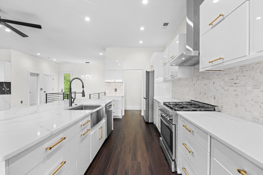 Furnished interior view inside a new home in , Pawleys Island (Image 11).