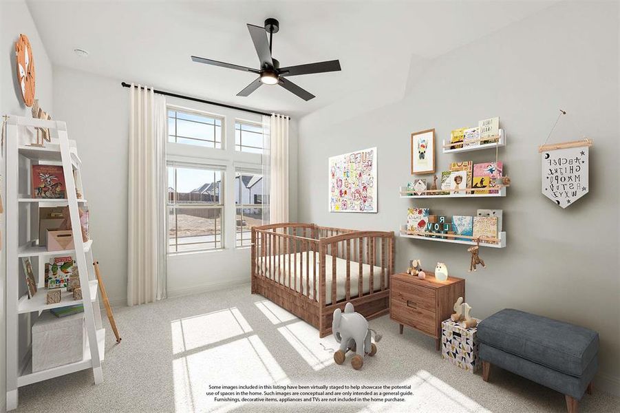 Furnished interior view inside a new home in Villages of Hurricane Creek, Anna (Image 14).