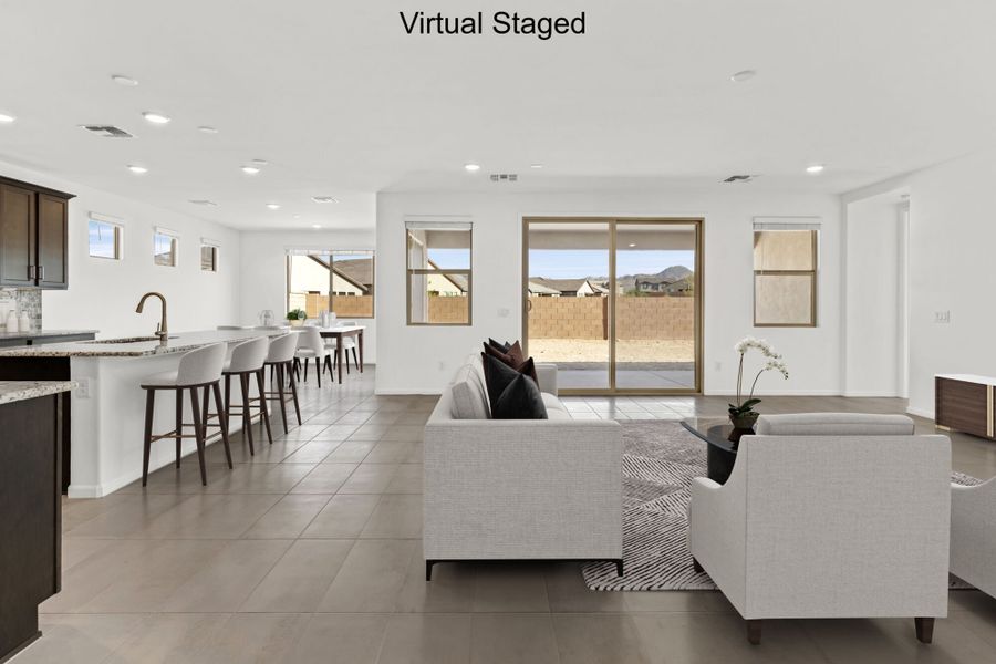 Furnished interior view inside a new home in Montelena, Marana (Image 4). Furnished interior view inside a new home in Montelena, Marana (Image 4).