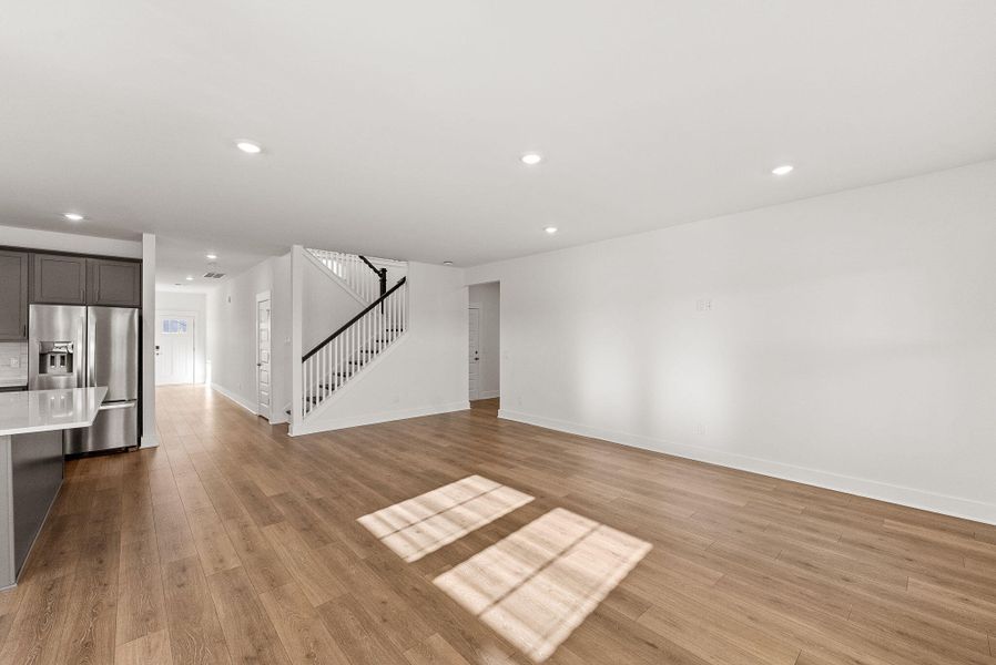 Spacious, unfurnished interior of a new home in The Coves at Lakes of Cane Bay, Summerville (Image 39). Spacious, unfurnished interior of a new home in The Coves at Lakes of Cane Bay, Summerville (Image 39).