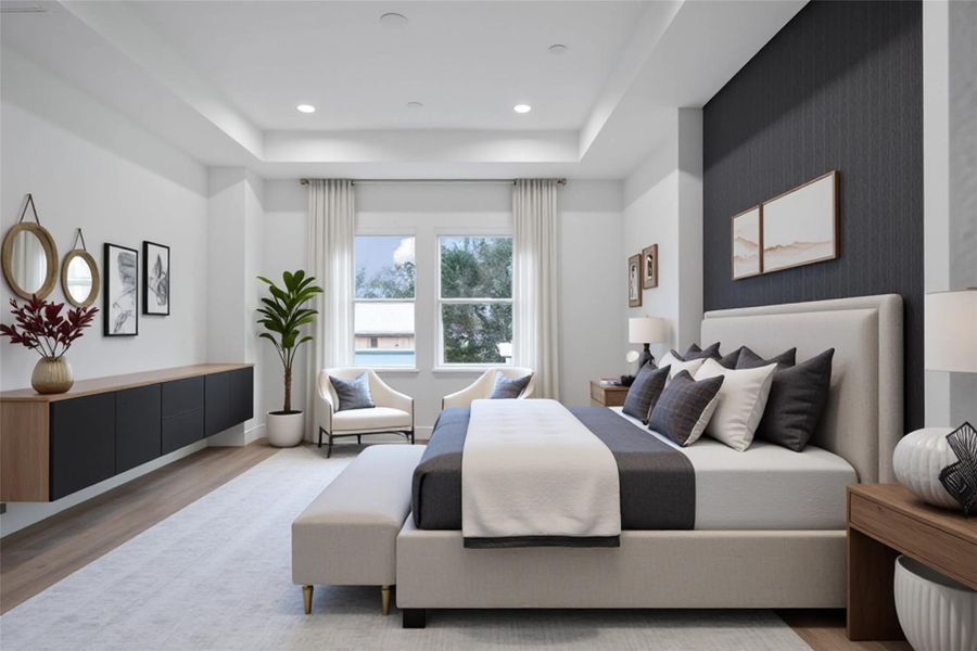 Furnished interior view inside a new home in , Houston (Image 13).