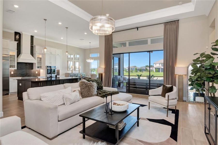 Furnished interior view inside a new home in , Wesley Chapel (Image 39).