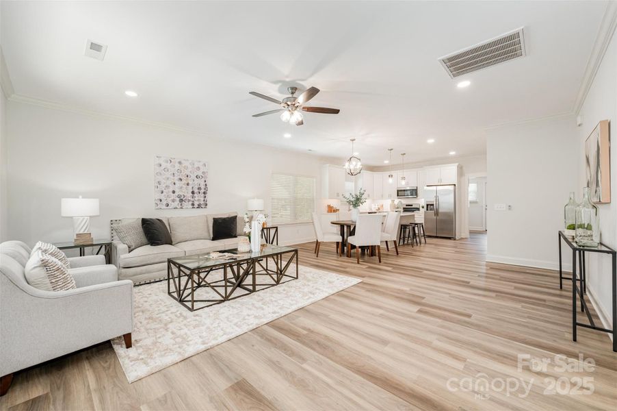 Furnished interior view inside a new home in , Kannapolis (Image 26). Furnished interior view inside a new home in , Kannapolis (Image 26).