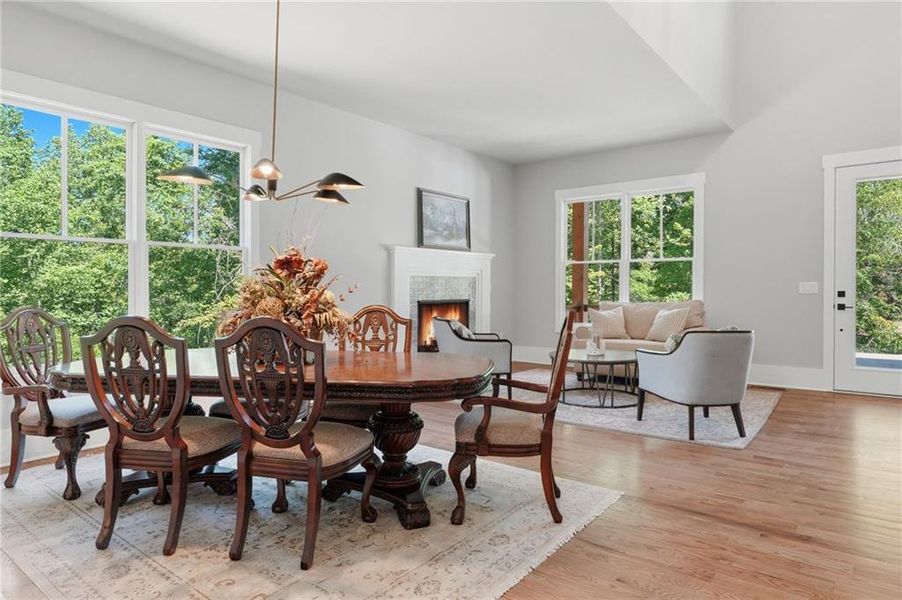 Furnished interior view inside a new home in , Canton (Image 10).