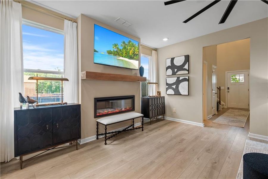 Furnished interior view inside a new home in Enclave at Evergreen, Fairburn (Image 5).