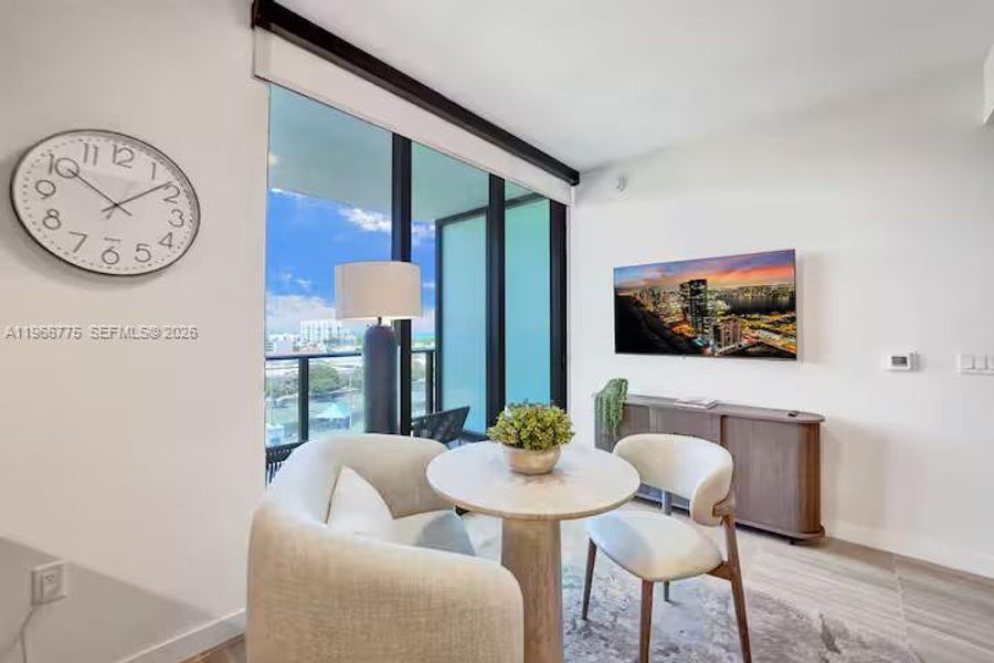 Furnished interior view inside a new home in , Miami Beach (Image 11). Furnished interior view inside a new home in , Miami Beach (Image 11).