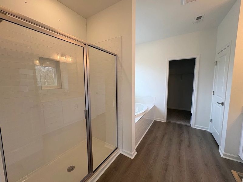 Primary Bath featuring the AW Collection® Timeless - Clean lines and graceful, polished details.