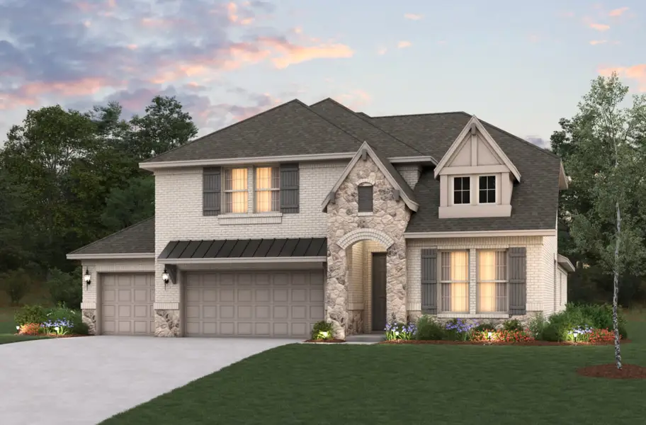 Representative exterior photo of a completed home built from the Summerfield by Beazer Homes in Heath Golf and Yacht Club, Heath, TX (Image 2). Representative exterior photo of a completed home built from the Summerfield by Beazer Homes in Heath Golf and Yacht Club, Heath, TX (Image 2).